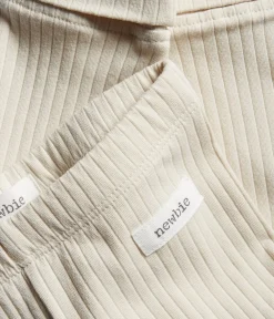 Baby beige basic ribbed leggings