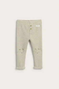 Baby beige waffle leggings