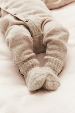 Baby beige wool-cashmere jumpsuit