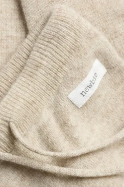 Baby beige wool-cashmere leggings