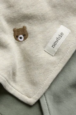 Baby bibs with bear print (3-pack)