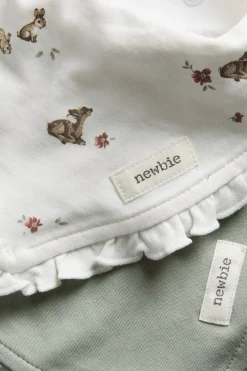 Baby bibs with frill (2-pack)
