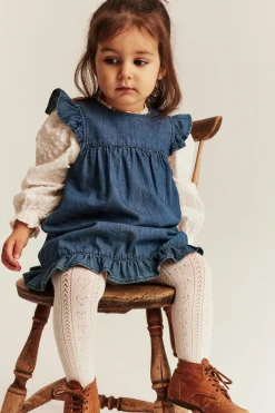 Baby blue denim dress