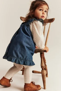 Baby blue denim dress