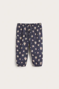 Baby blue floral trousers