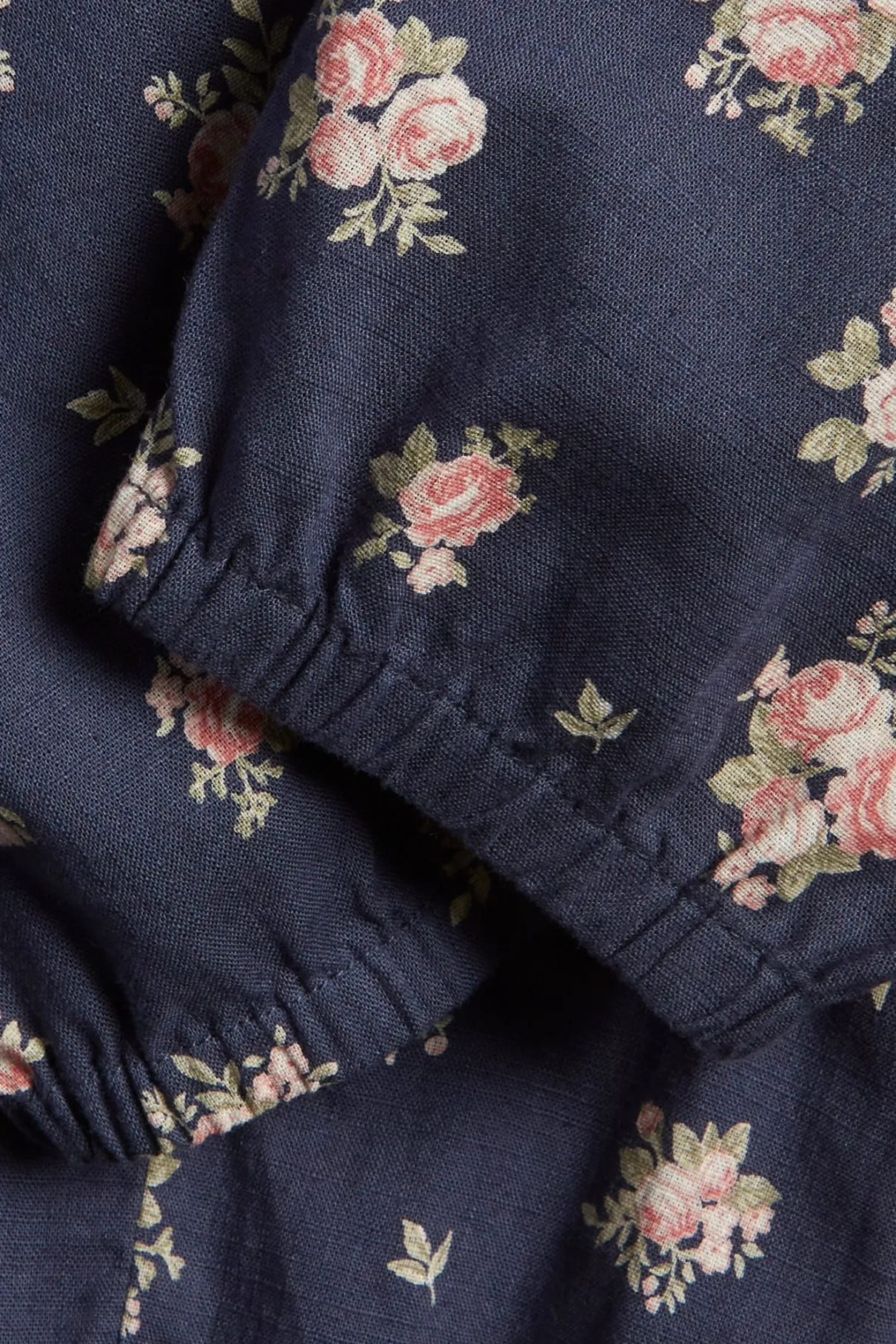 Baby blue floral trousers