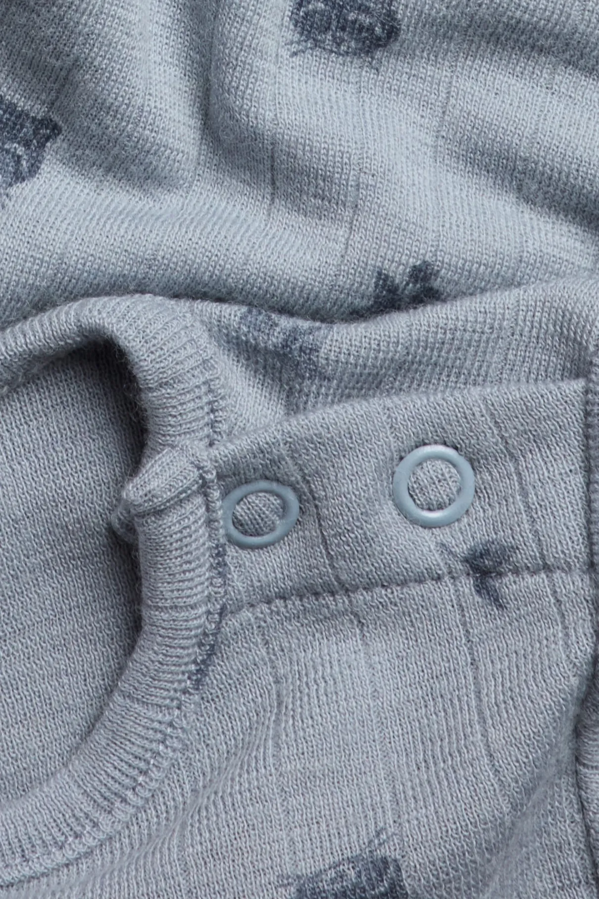 Baby blue raccoon wool bodysuit