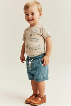 Baby blue tricot shorts