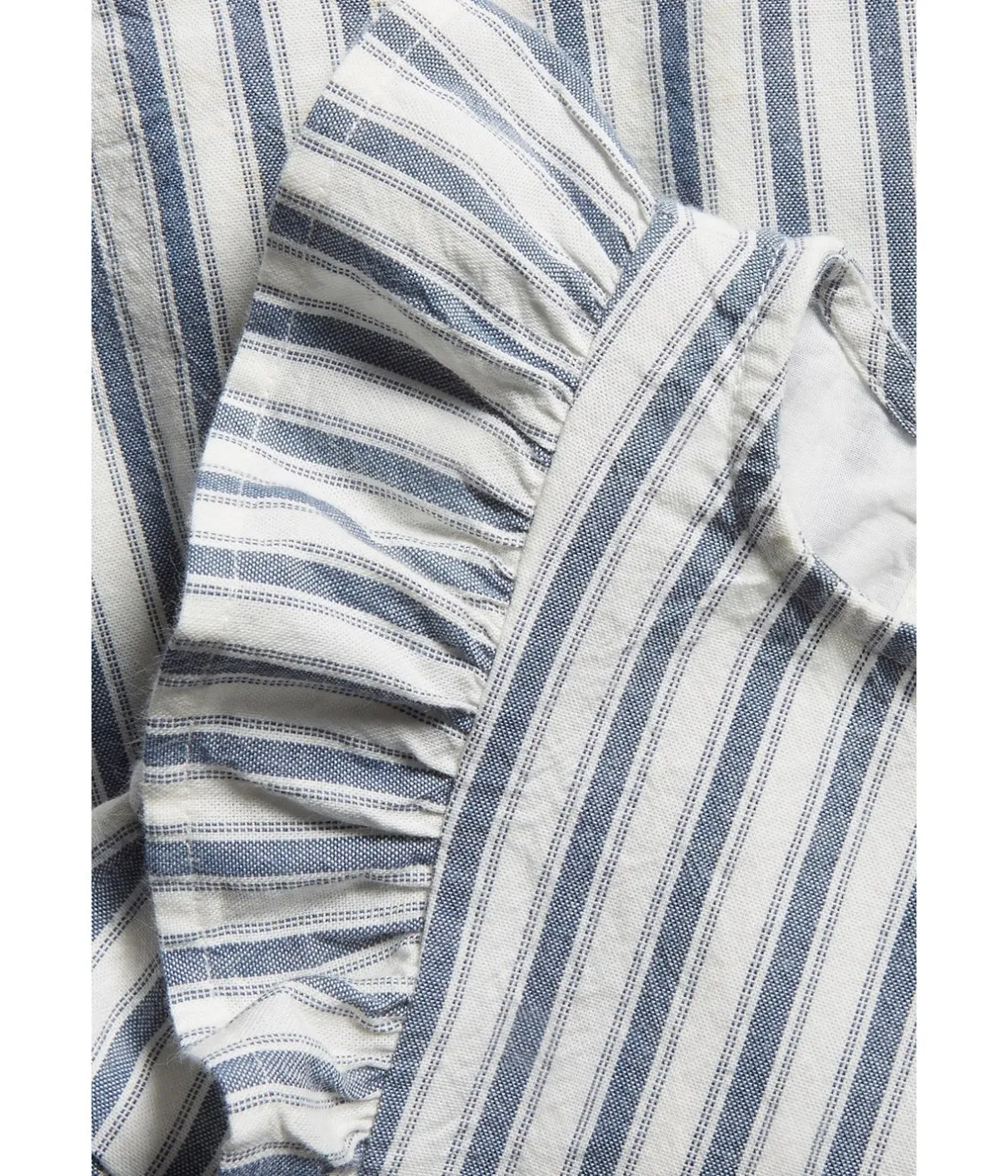Baby blue/white striped sleeveless dress