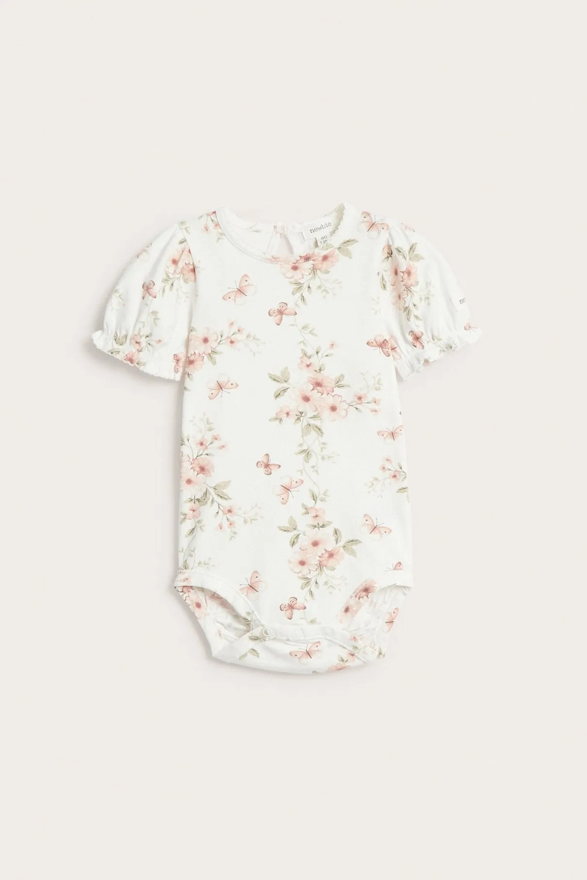 Baby butterfly floral bodysuit
