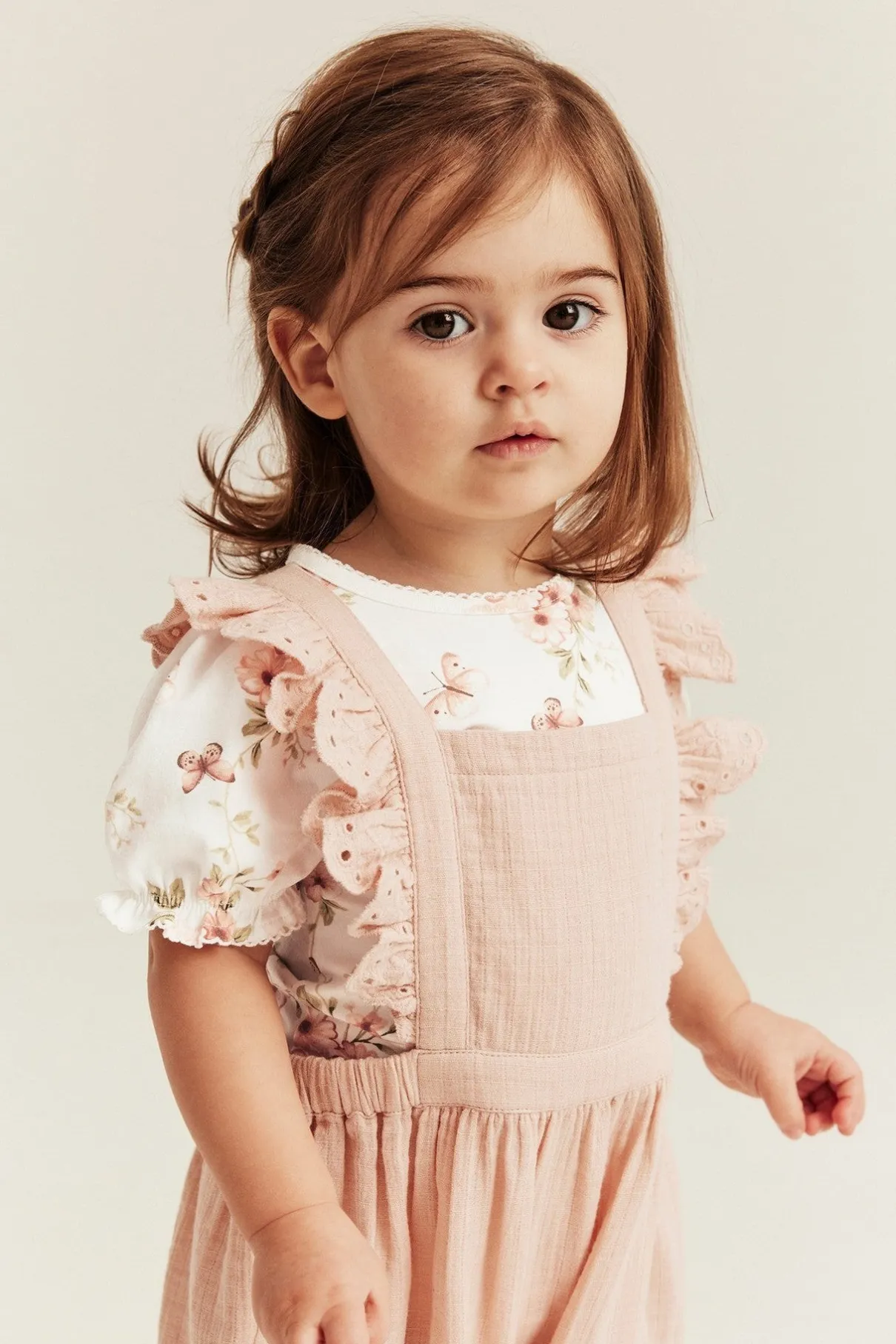 Baby butterfly floral bodysuit