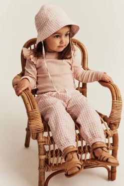 Baby checked woven trousers
