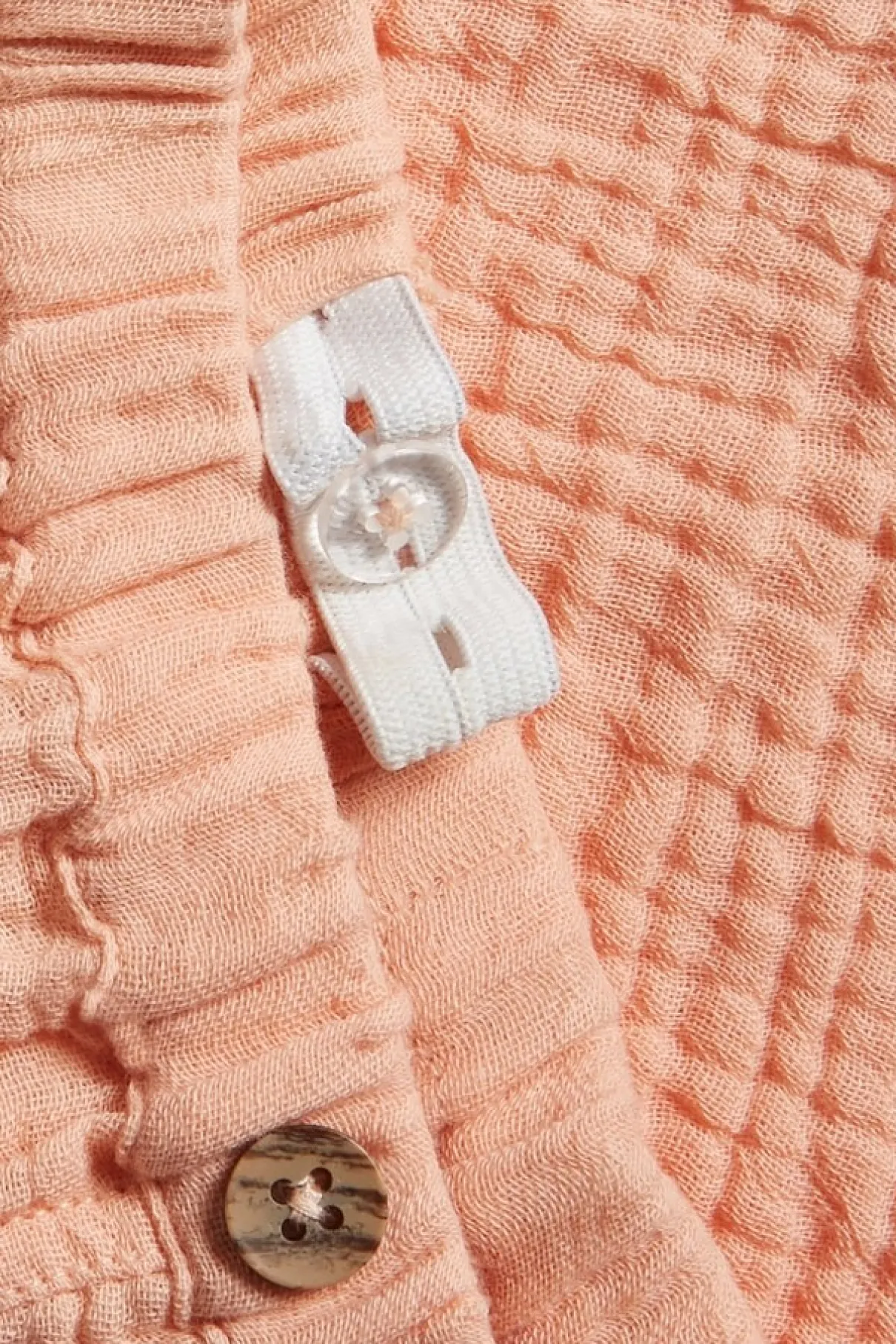Baby coral muslin shorts