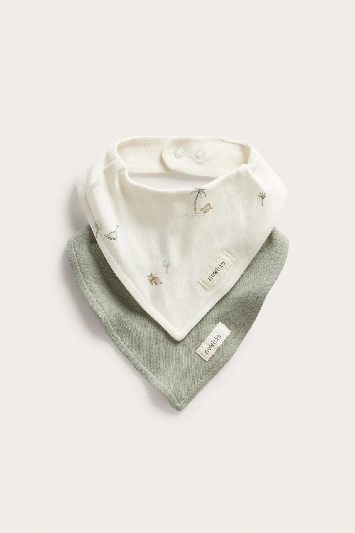 Baby dinosaur bibs (2-pack)