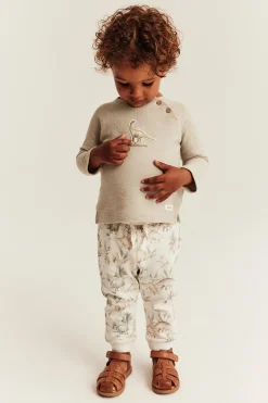 Baby dinosaur print joggers