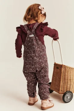 Baby ditsy floral dungarees