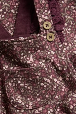 Baby ditsy floral dungarees