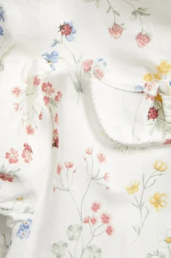 Baby floral body with puff sleeves