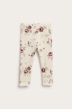 Baby floral leggings with frill