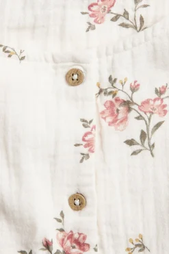 Baby floral muslin dress