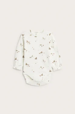 Baby floral ribbed bodysuit