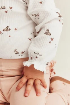 Baby floral ribbed bodysuit