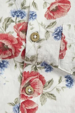 Baby floral short-sleeve bodysuit