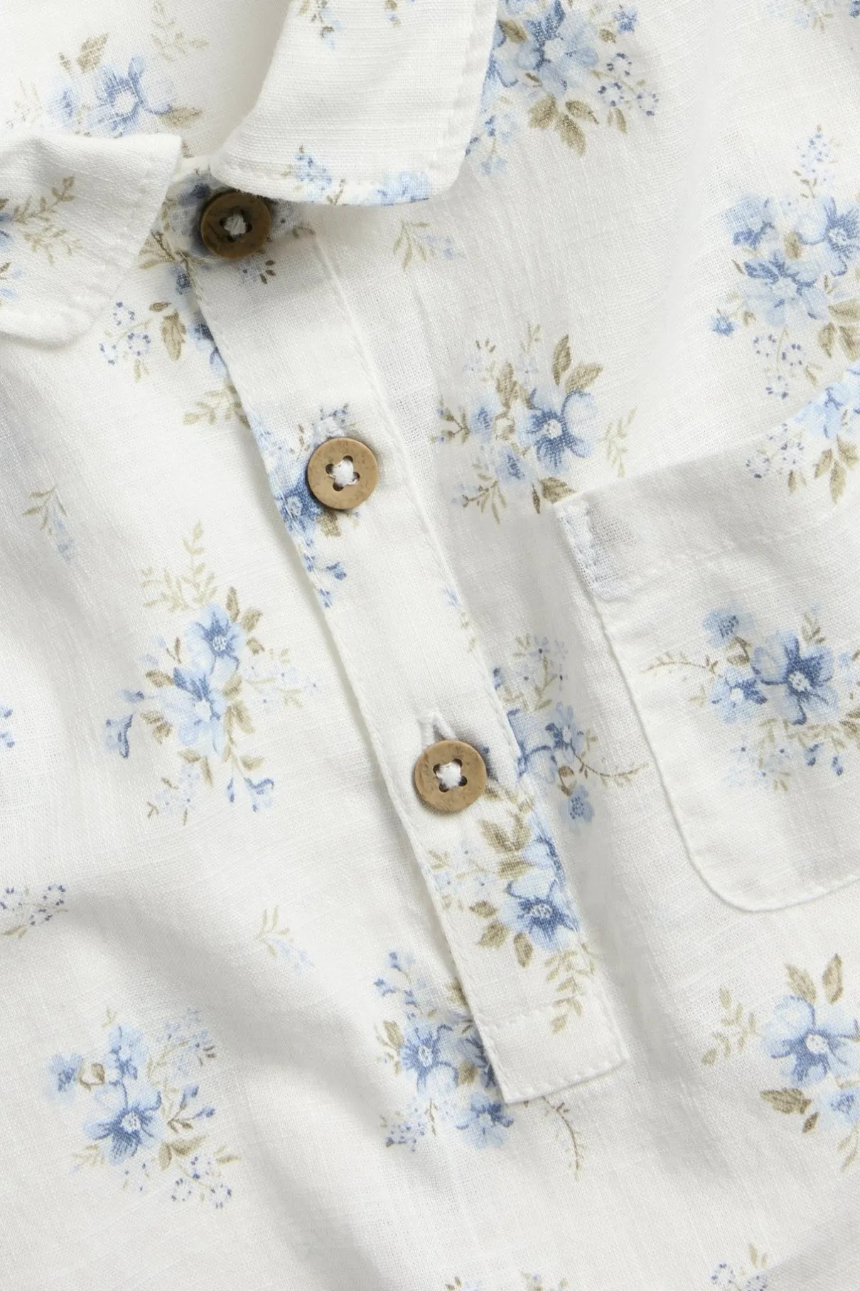 Baby floral short-sleeved shirt
