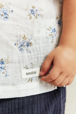 Baby floral short-sleeved shirt