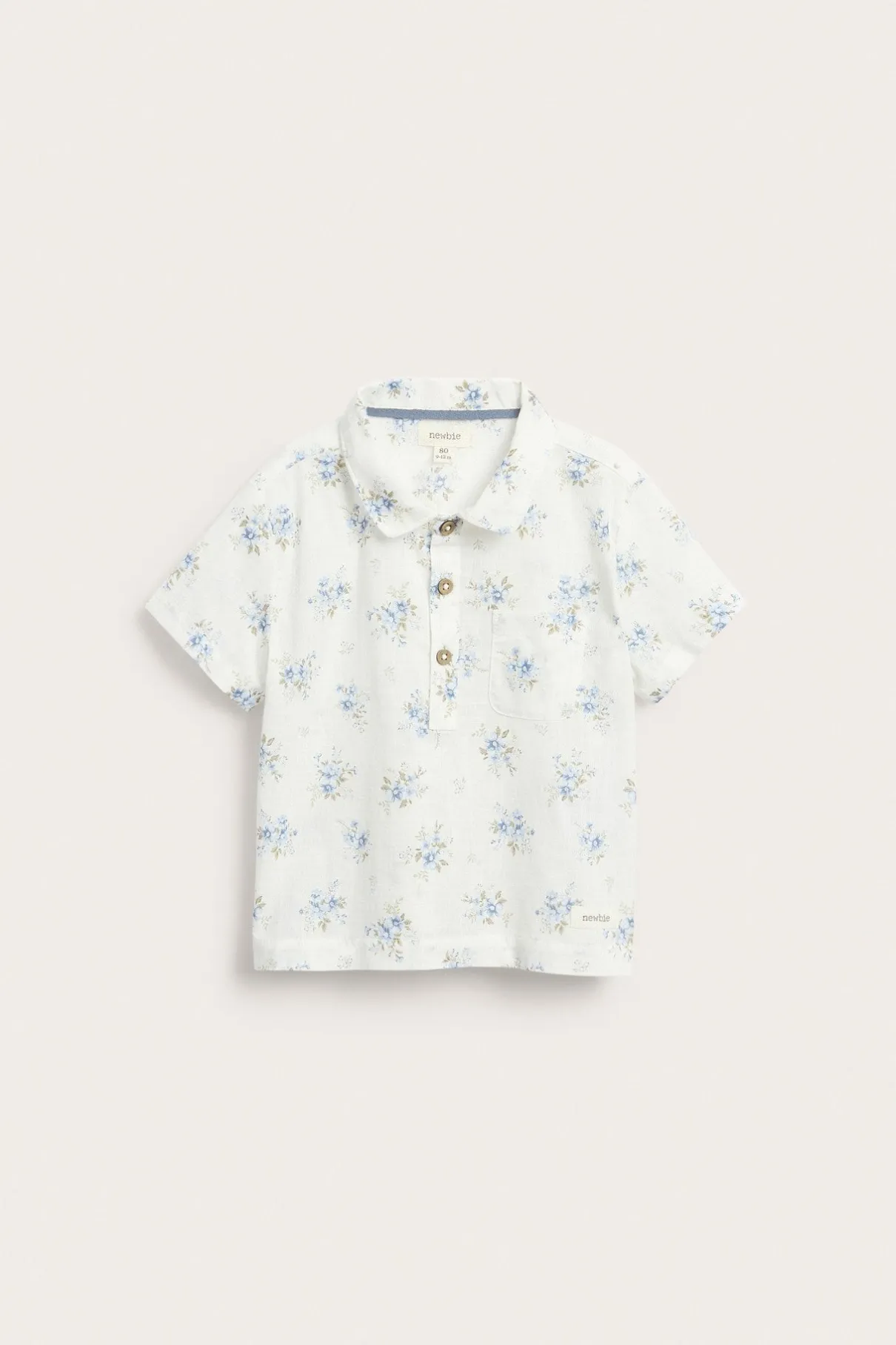 Baby floral short-sleeved shirt