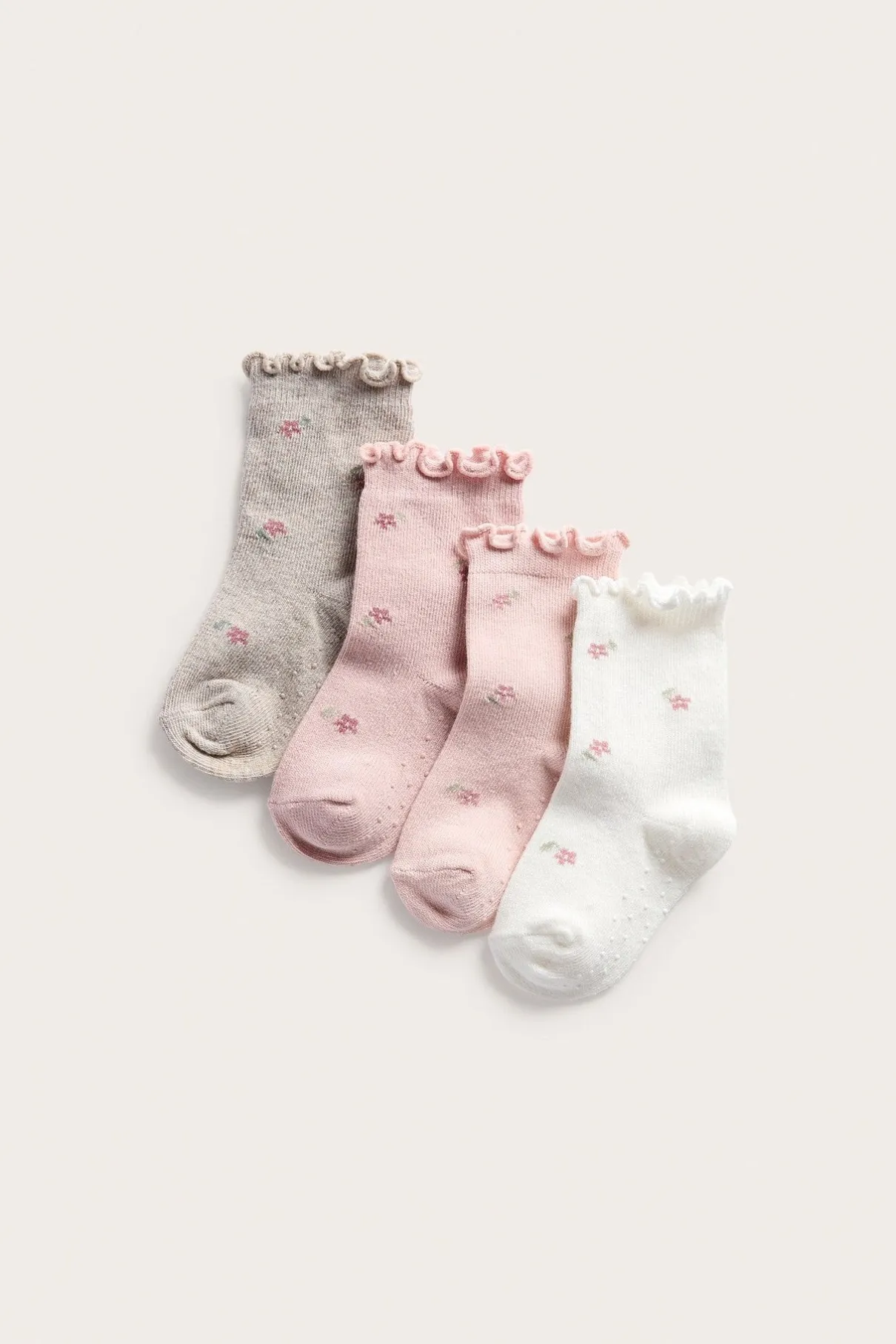Baby floral socks (4-pack)