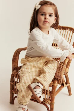 Baby floral woven trousers