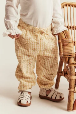 Baby floral woven trousers