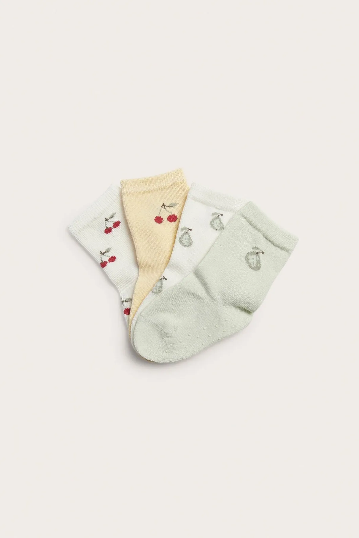 Baby fruit theme socks (4-pack)