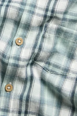 Baby green checked shirtbodysuit