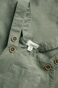 Baby green corduroy dungarees