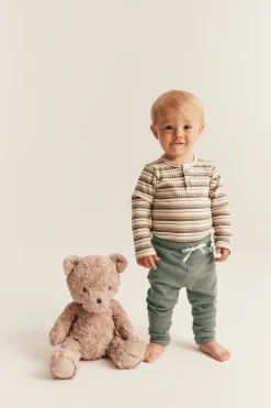 Baby green ribbed leggings