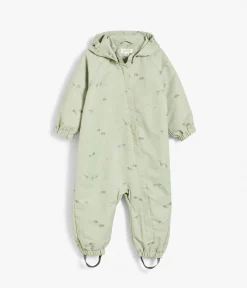 Baby green safari pattern overall
