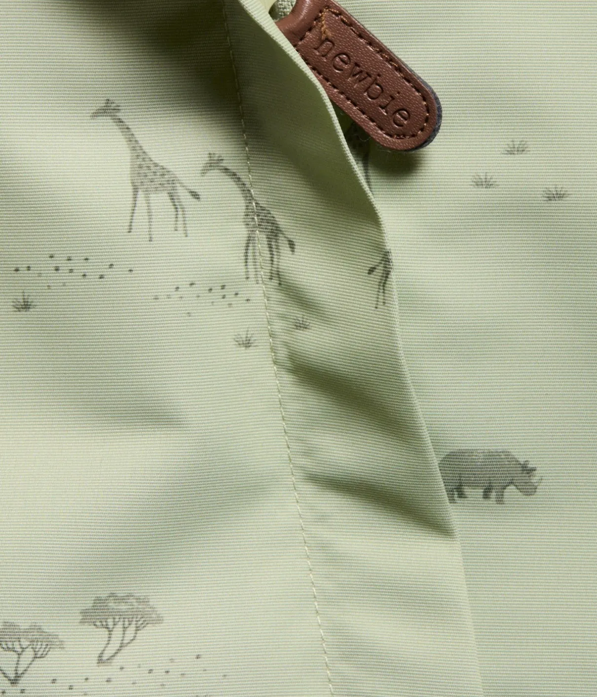 Baby green safari pattern overall
