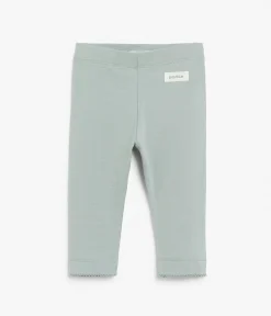 Baby grey leggings with ruffles