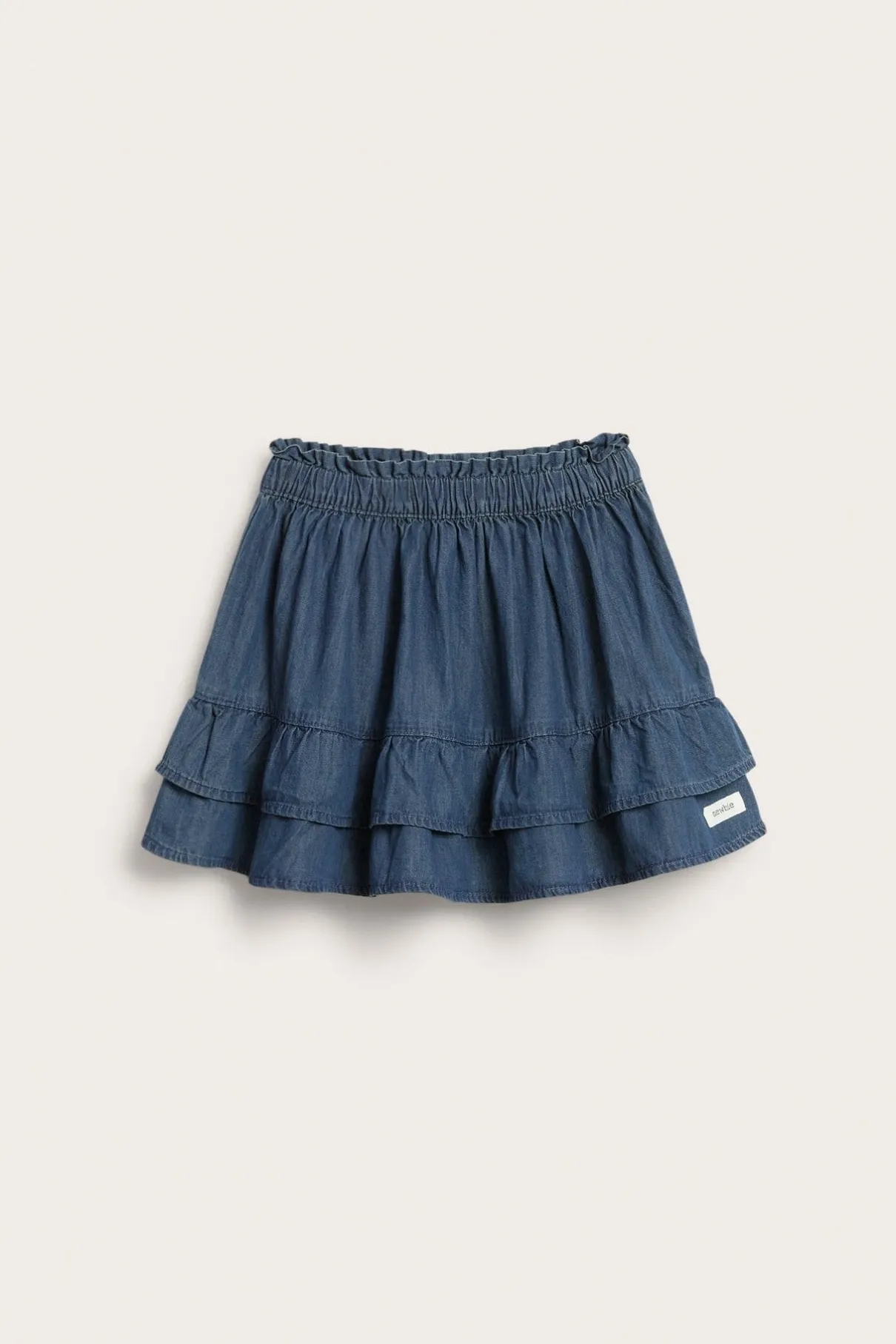 Baby & kids' blue denim skirt with frills