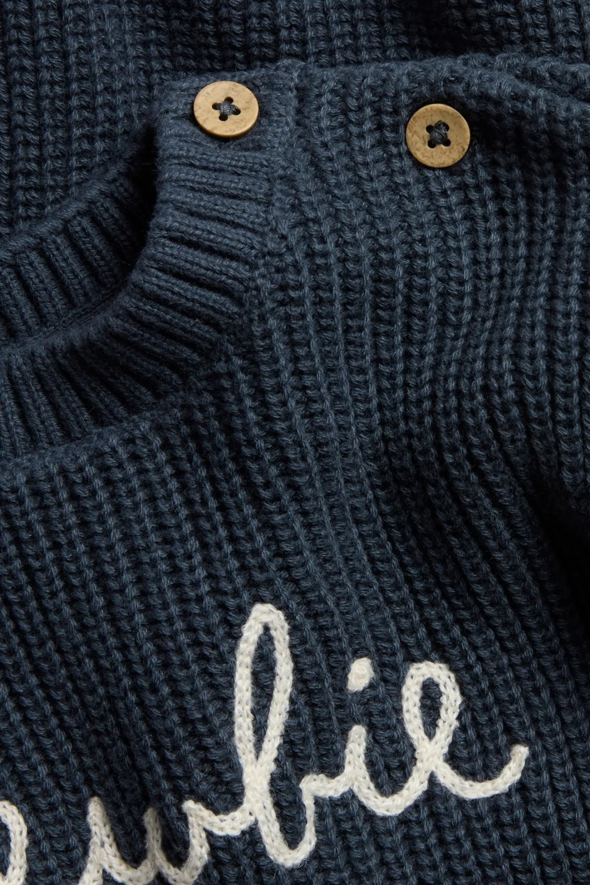 Baby & kids blue knitted jumper with Newbie logo