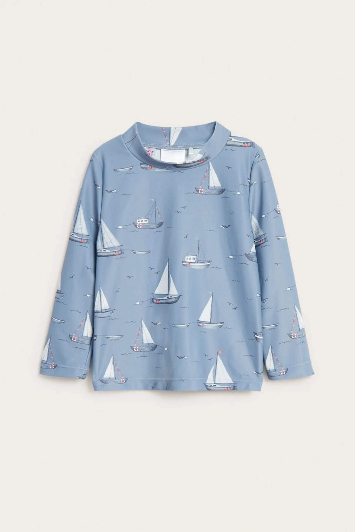Baby & kids' blue UV top with boat print