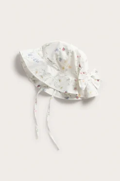 Baby & Kids floral sun hat with bow