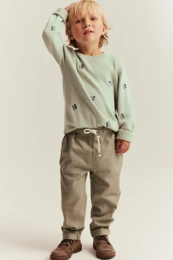 Baby & kids green knitted jumper with blueberries