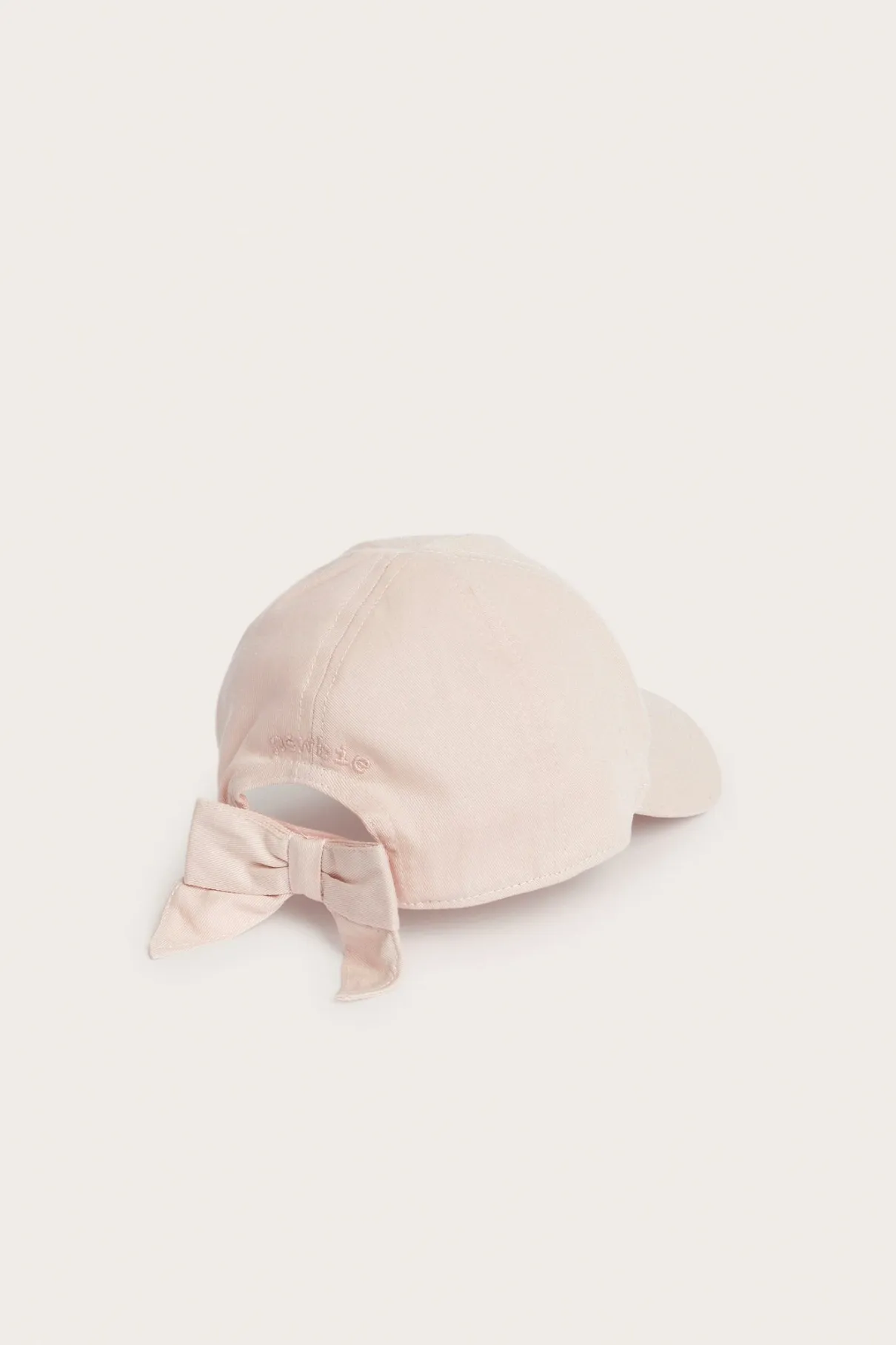 Baby & kids’ pink cap with embroidered butterfly