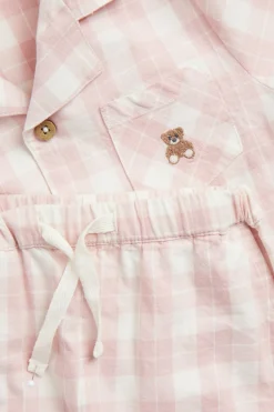 Baby & kids' pink checked pyjamas