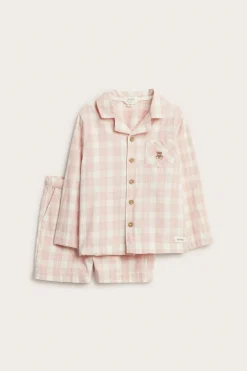 Baby & kids' pink checked pyjamas