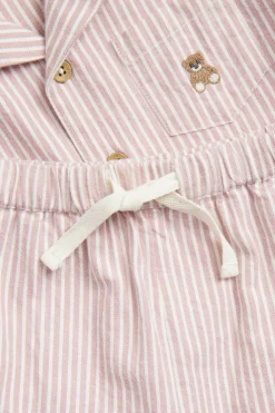 Baby & kids' pink striped pyjamas