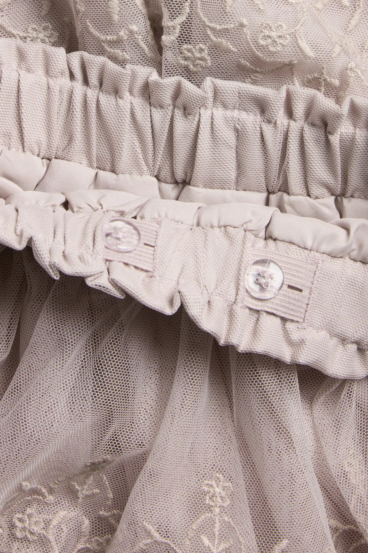 Baby & kids purple embroidered mesh skirt